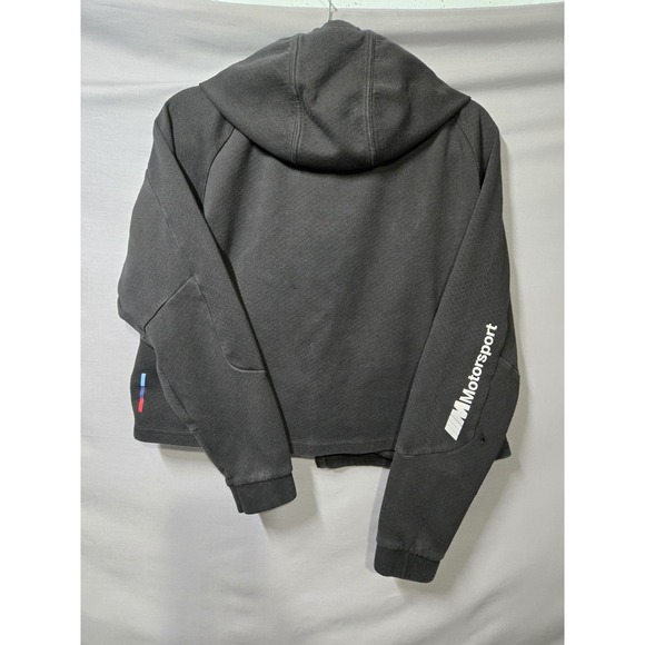 Puma Bmw Motorsport Women's  Zip Up Hoodie Black Size XL 599543 01 MSport *Flaw* - Picture 4 of 10